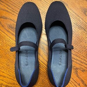 Rothy's Navy Blue Mary Jane Flats